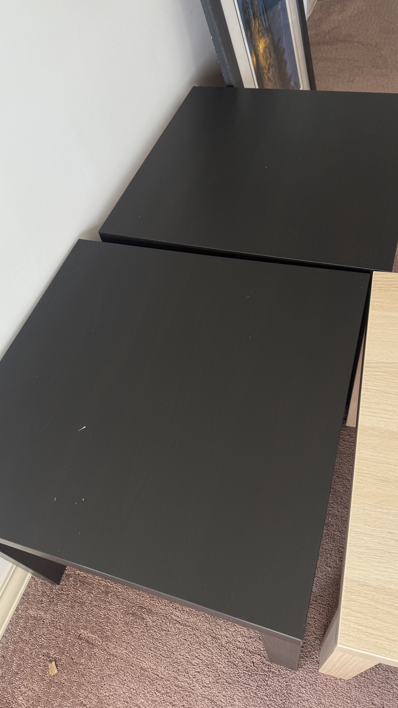 Three IKEA Lack Side Tables - photo 4