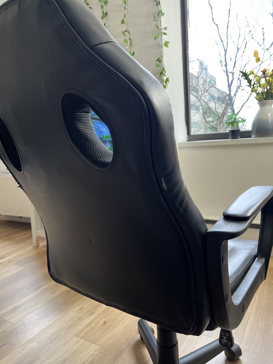 Black Office Chair with Minor Wear - photo 3