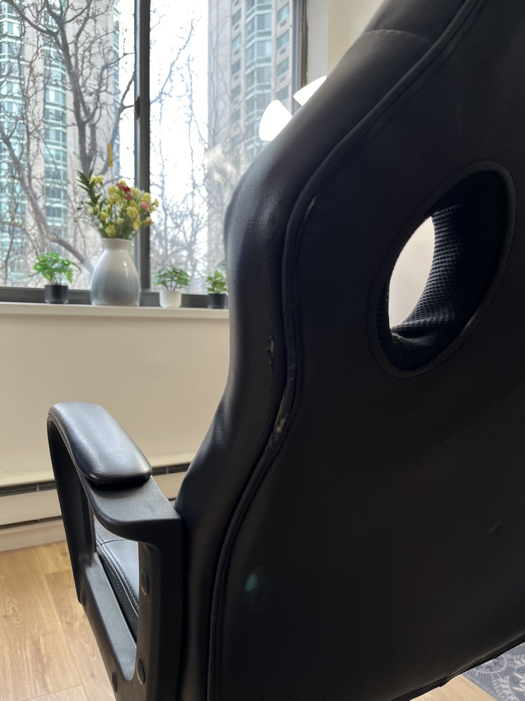 Black Office Chair with Minor Wear - photo 4
