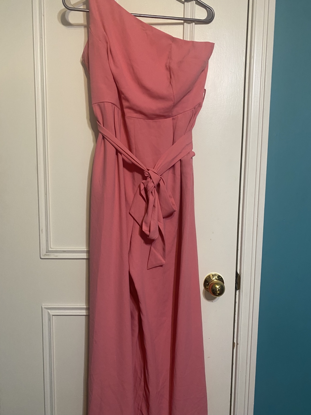 one shoulder junpsuit