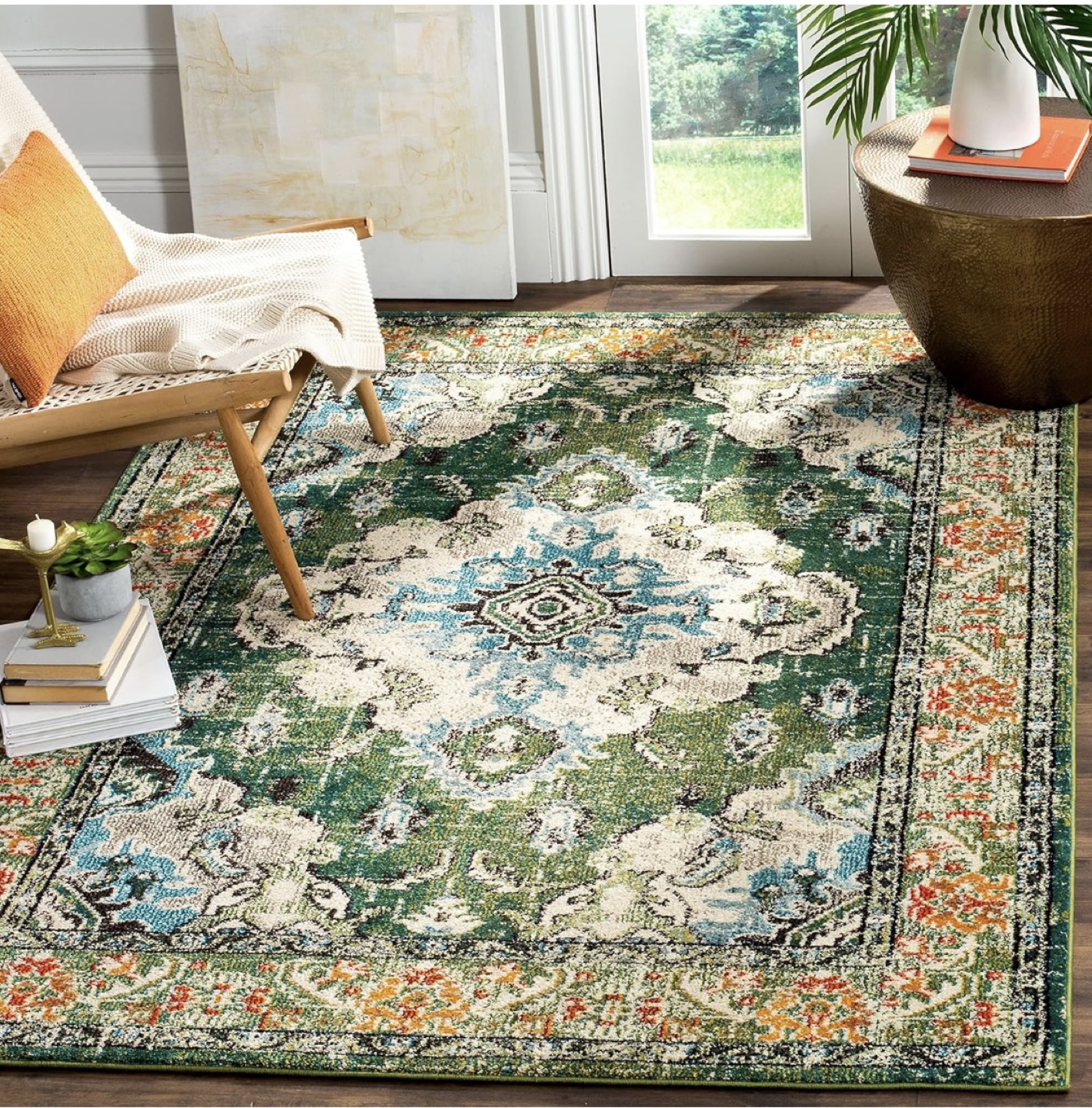 Green and Blue Oriental Rug - photo 3