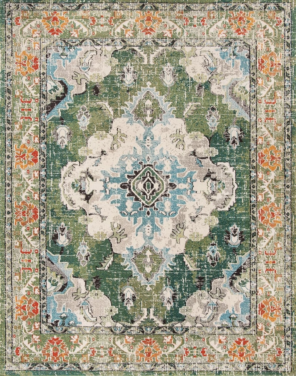 Green and Blue Oriental Rug - photo 4
