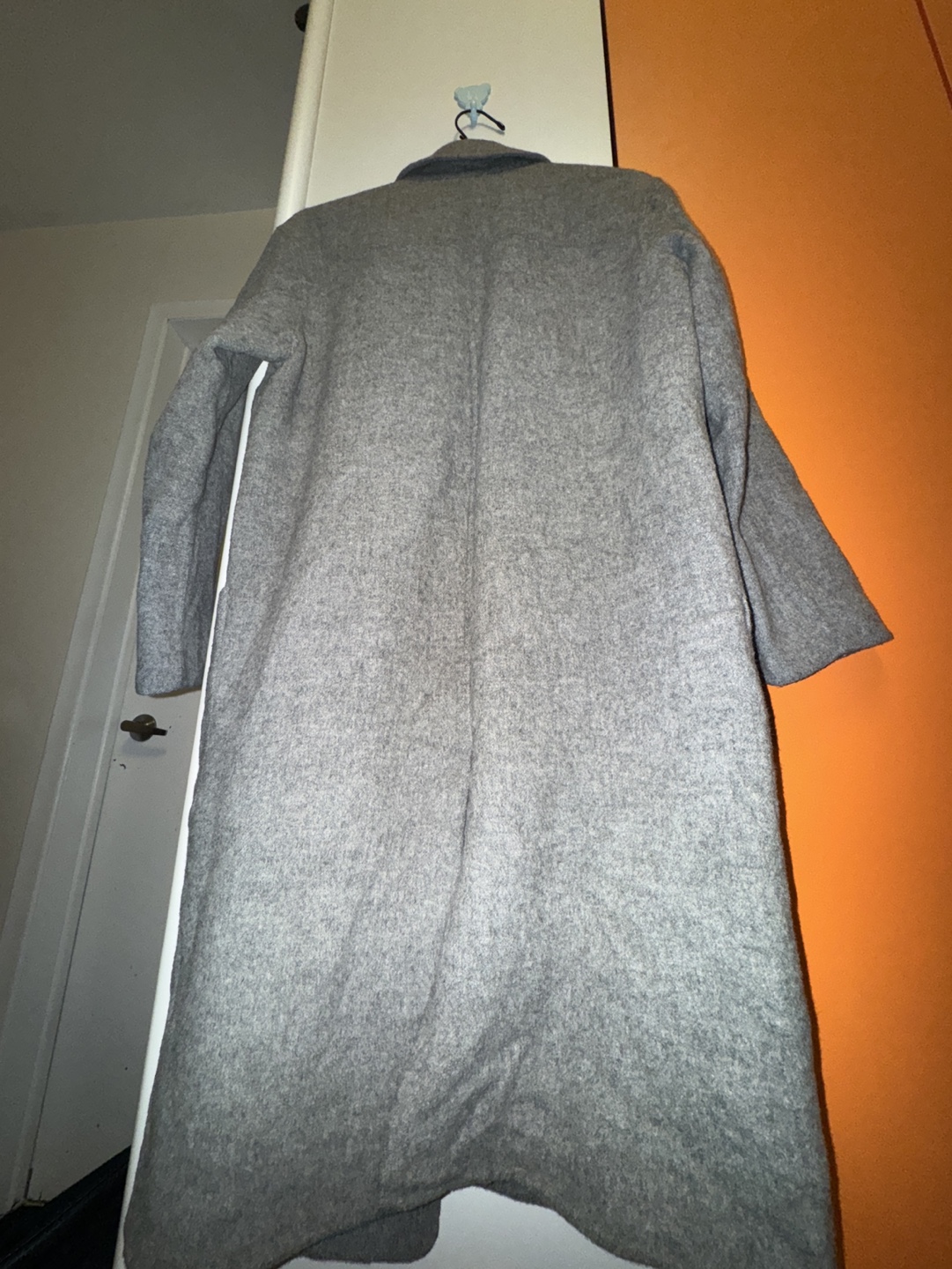 LAP Women's Grey Longline Wool Coat - photo 3