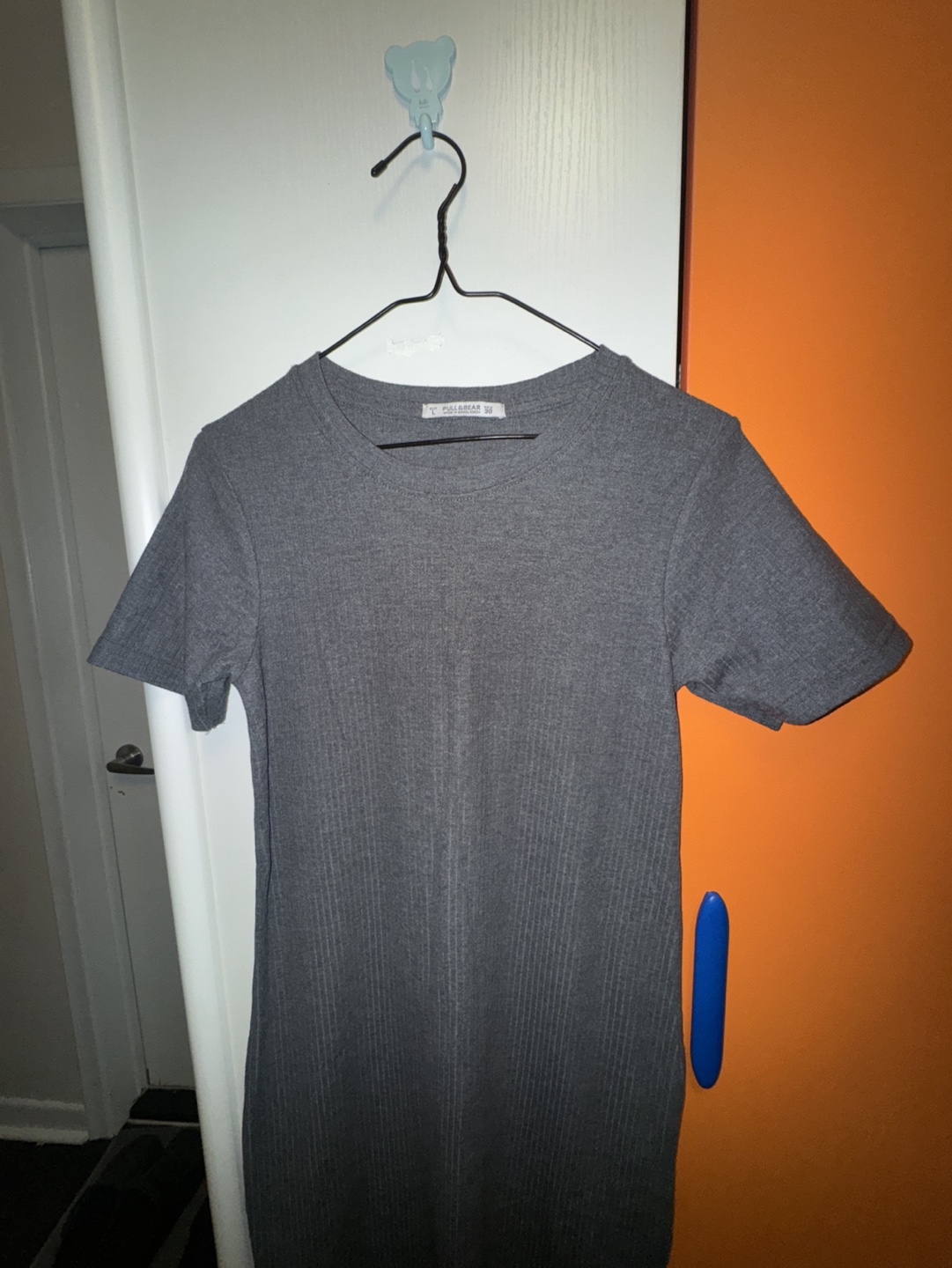 Gray Ribbed Midi Dress. Wore only once. - photo 2