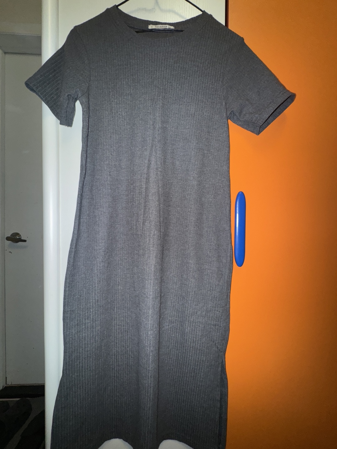 Gray Ribbed Midi Dress. Wore only once.