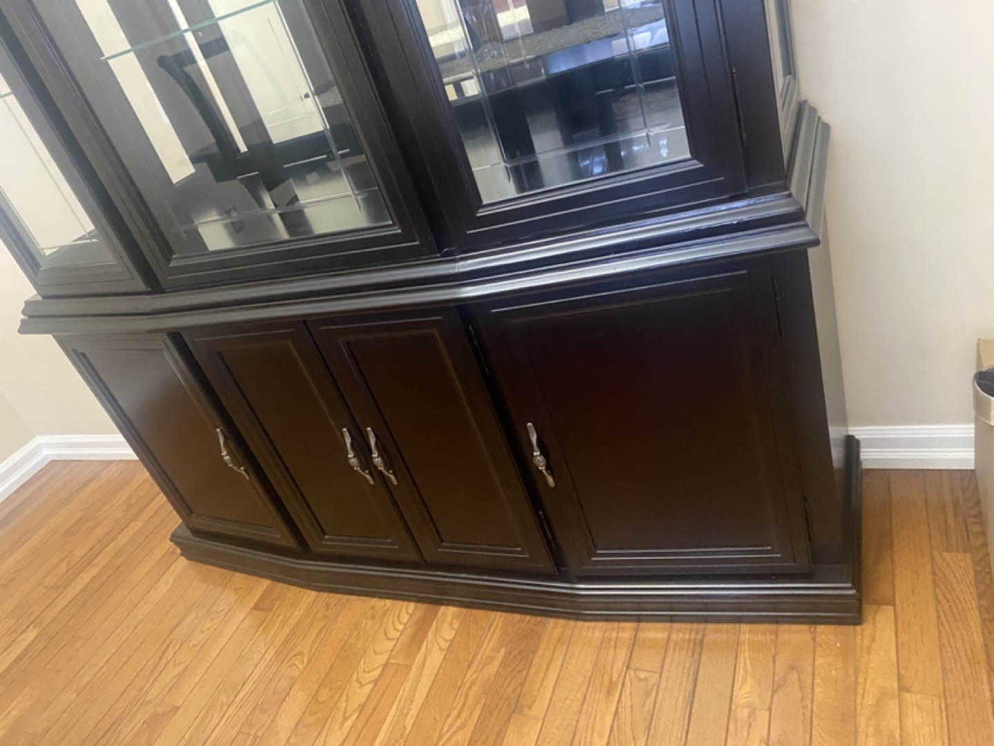 Black Wooden Display Cabinet - photo 3