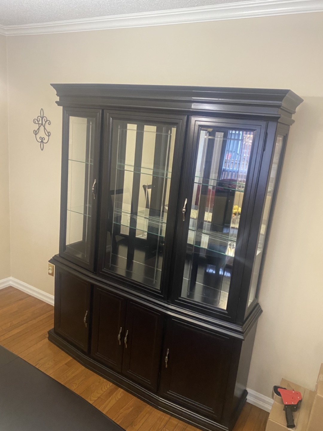 Black Wooden Display Cabinet - photo 2