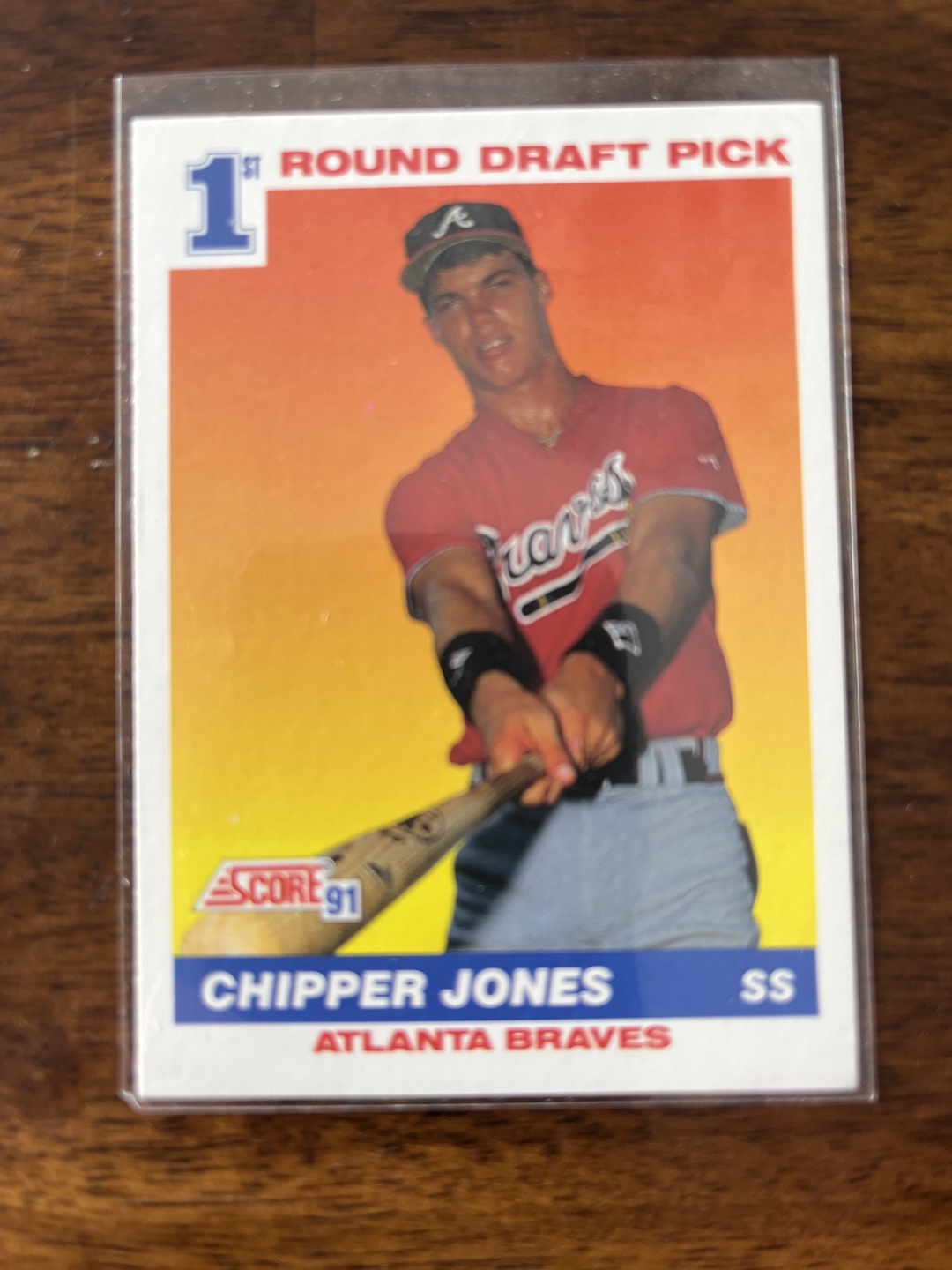 Chipper Jones Rookie Cards (3) Baseball cards. - photo 2