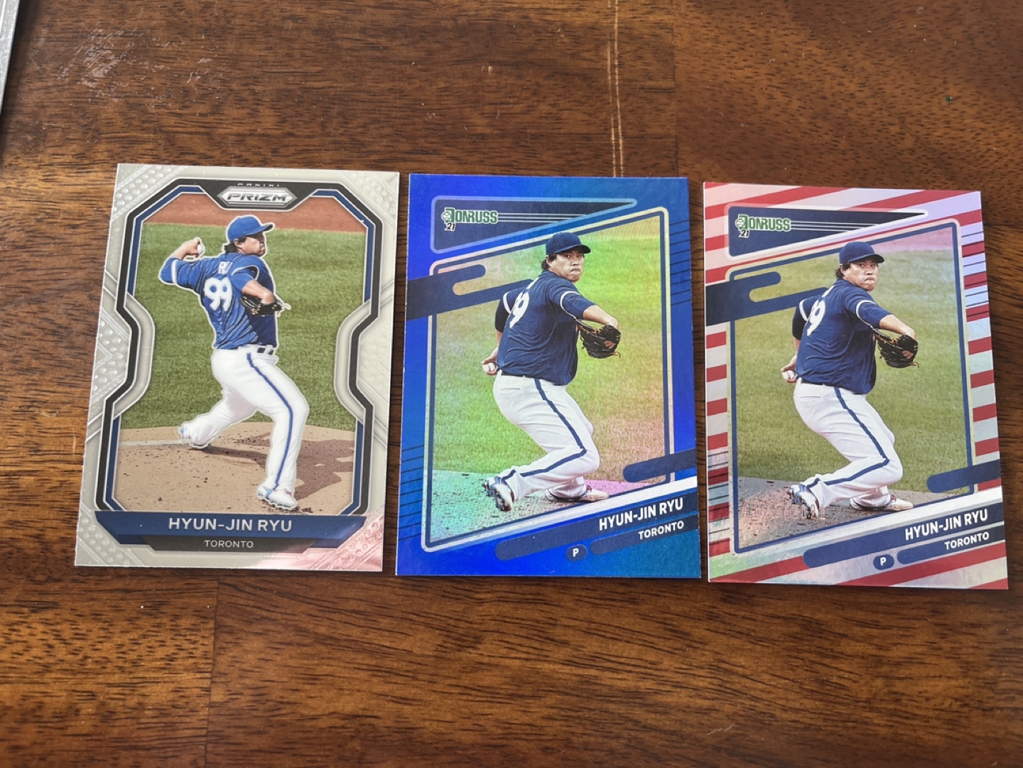 Hyun-Jin Ryu Baseball Card Lot - Toronto Blue Jays - photo 2