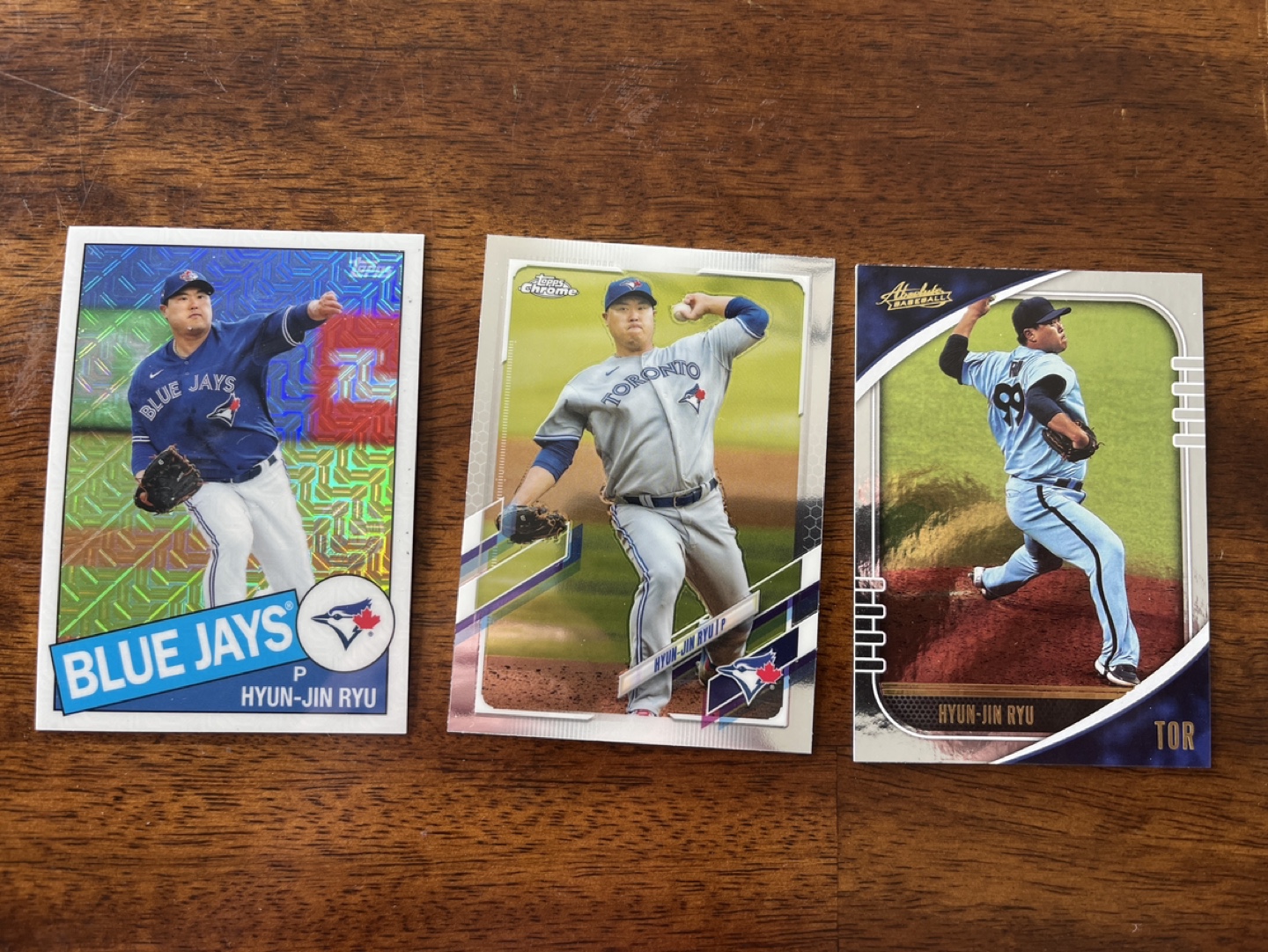 Hyun-Jin Ryu Baseball Card Lot - Toronto Blue Jays