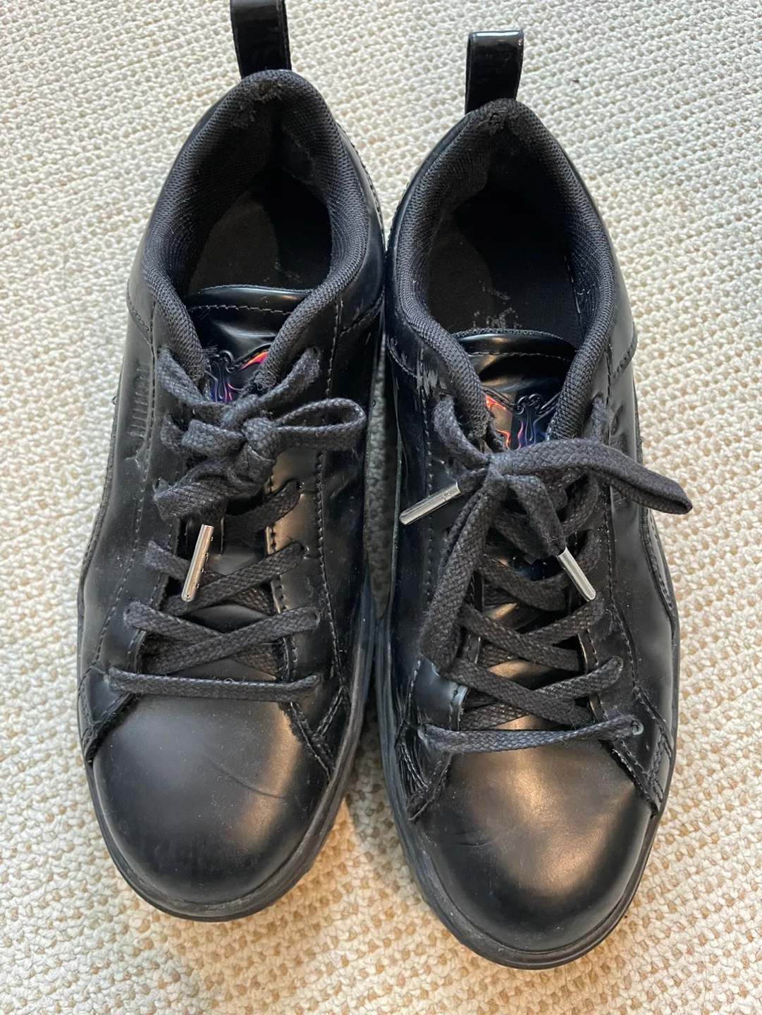 Puma Platform Sneakers - Black Leather thumbnail
