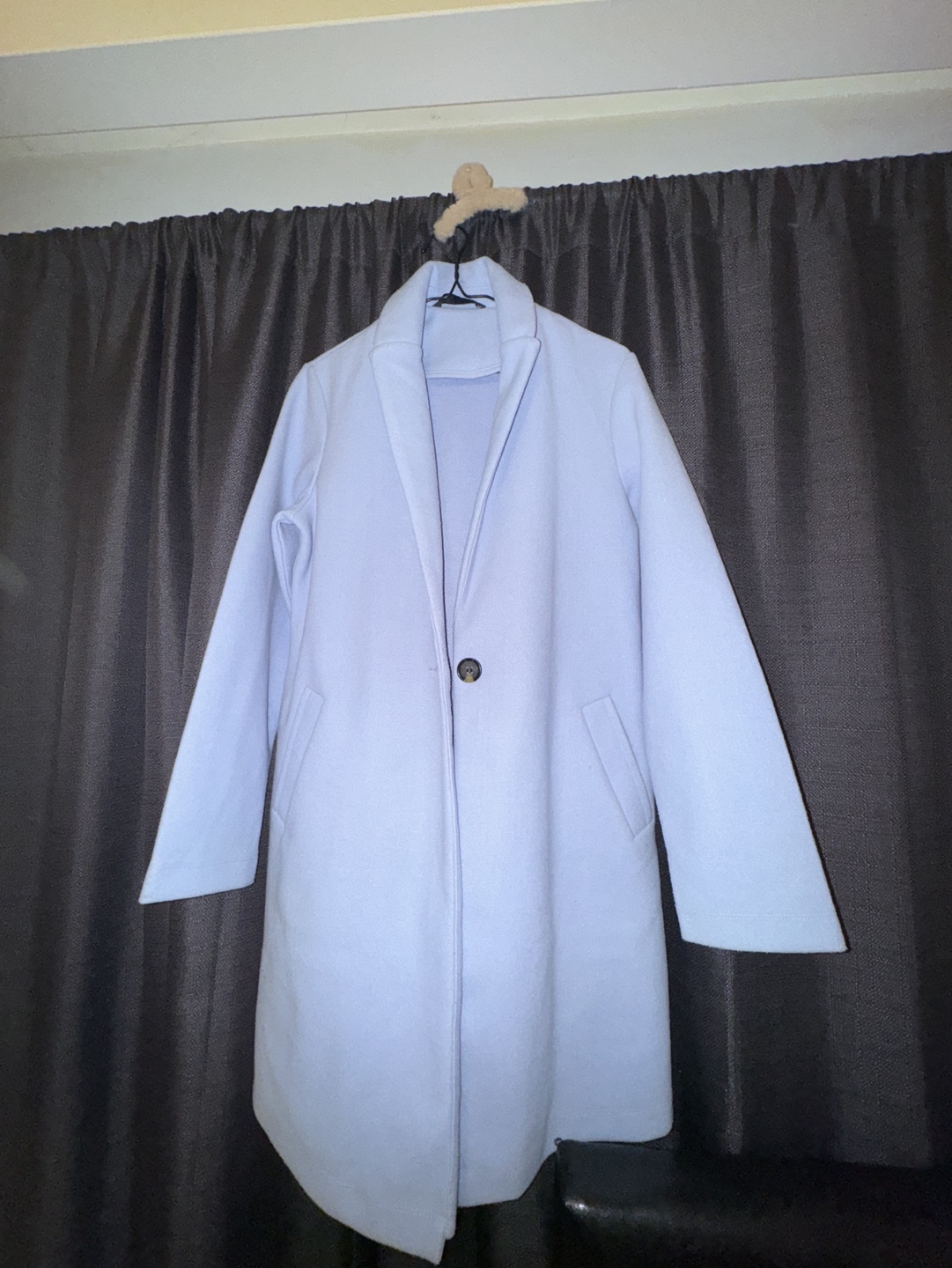 Light Blue Longline Coat - photo 2