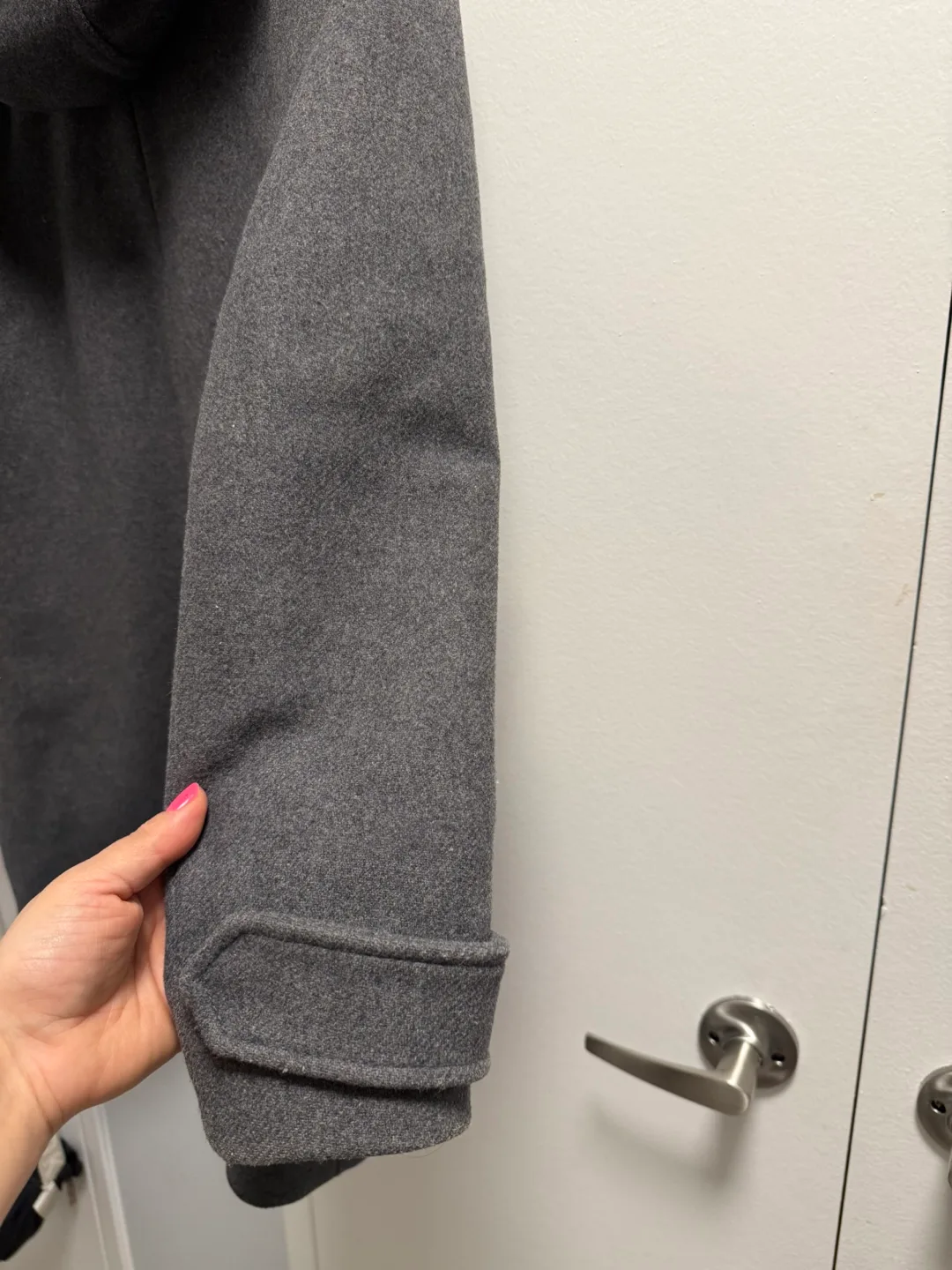 MANGO Grey Hooded Peacoat - Size XS image indicator(3)