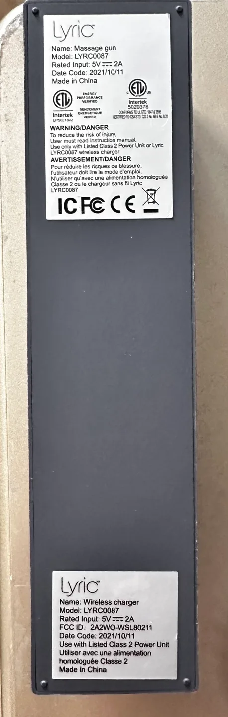 Lyric Massage Gun with Attachments image indicator(3)