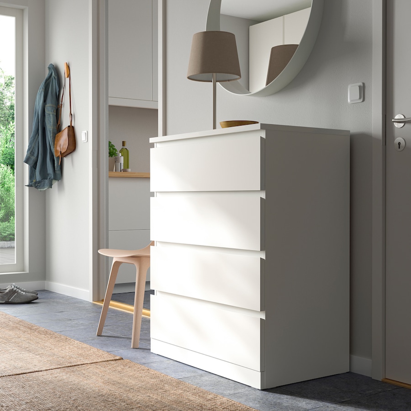 IKEA MALM 4-Drawer Dresser White - photo 5