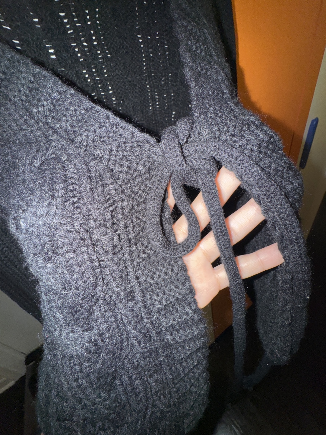 SHEIN Black Lantern Sleeve Cardigan - photo 3