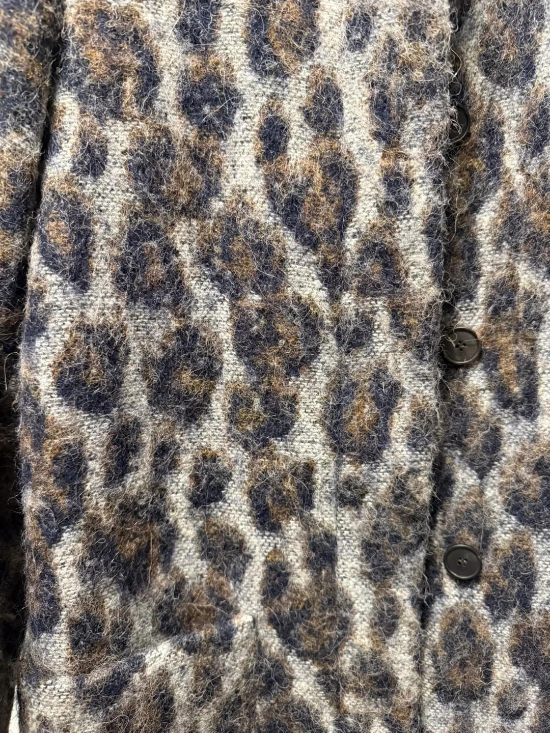 Zara Basic Leopard Print Coat - Size M image indicator(4)