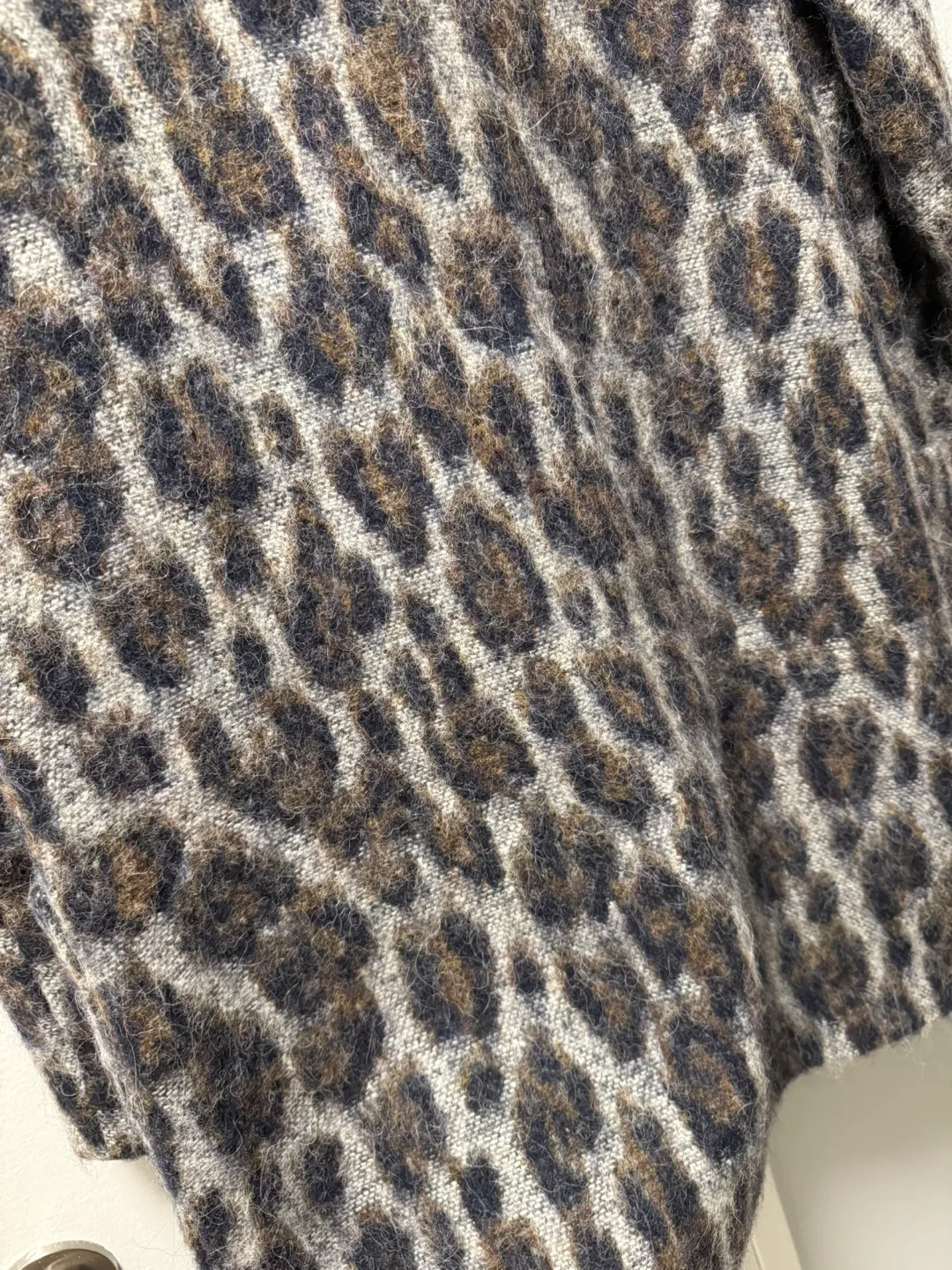 Zara Basic Leopard Print Coat - Size M image indicator(6)
