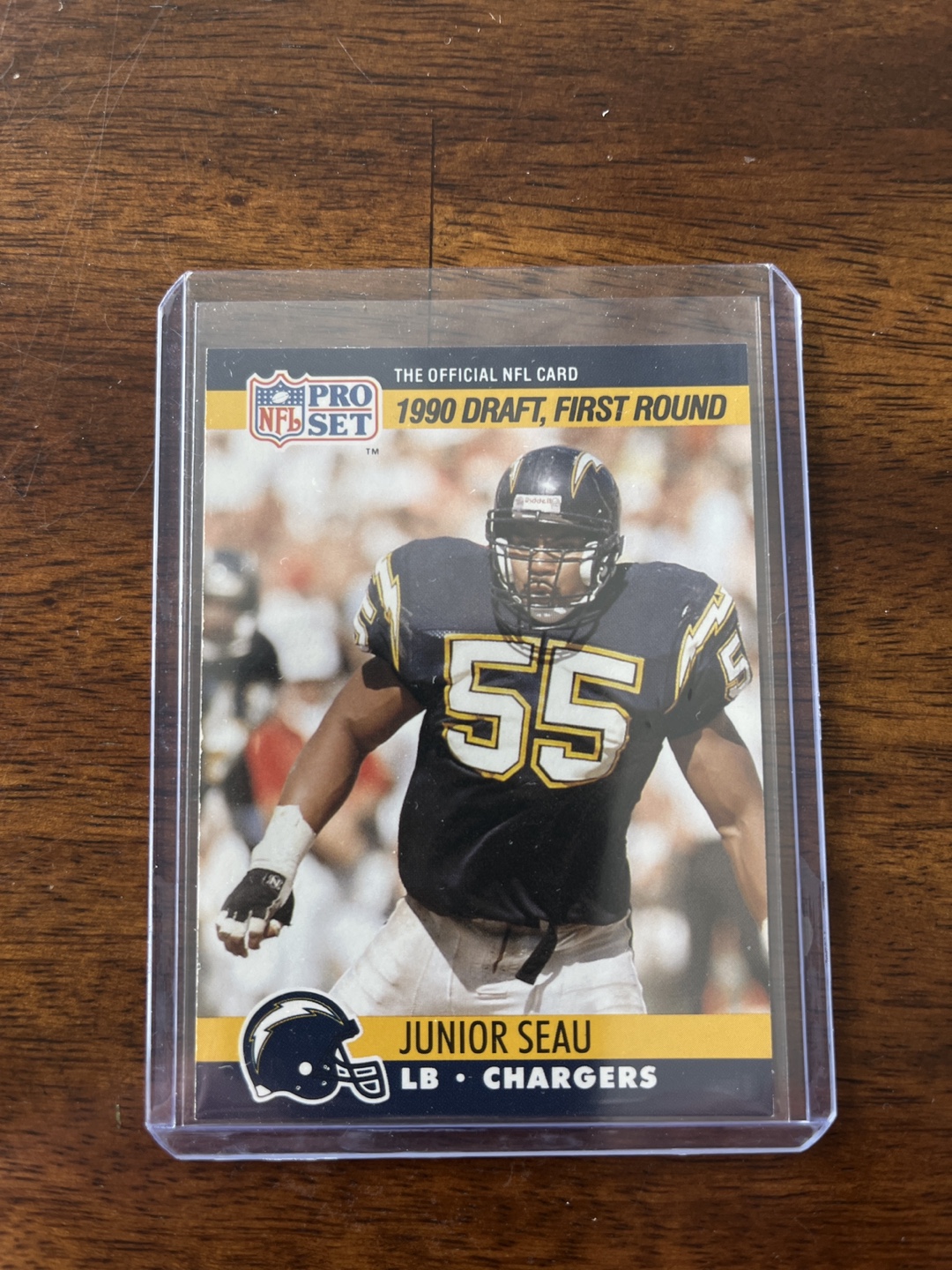 1990 Pro Set Junior Seau Chargers Football Card #673