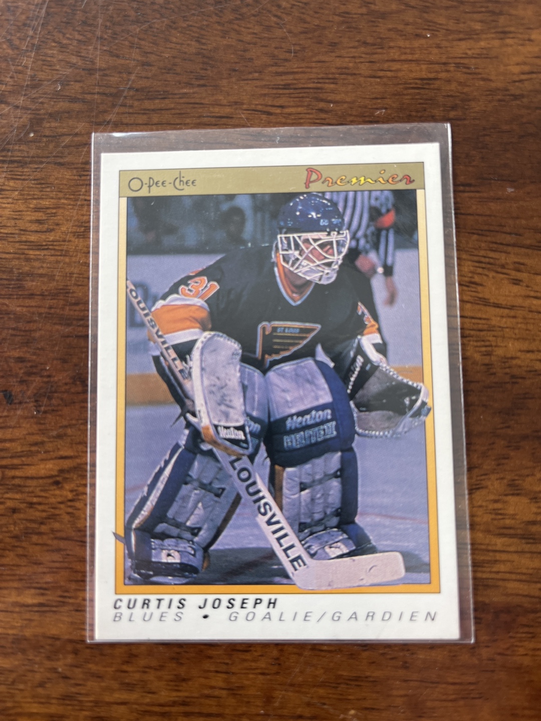 Curtis Joseph ROOKIE O-Pee-Chee Premier Hockey Card #51