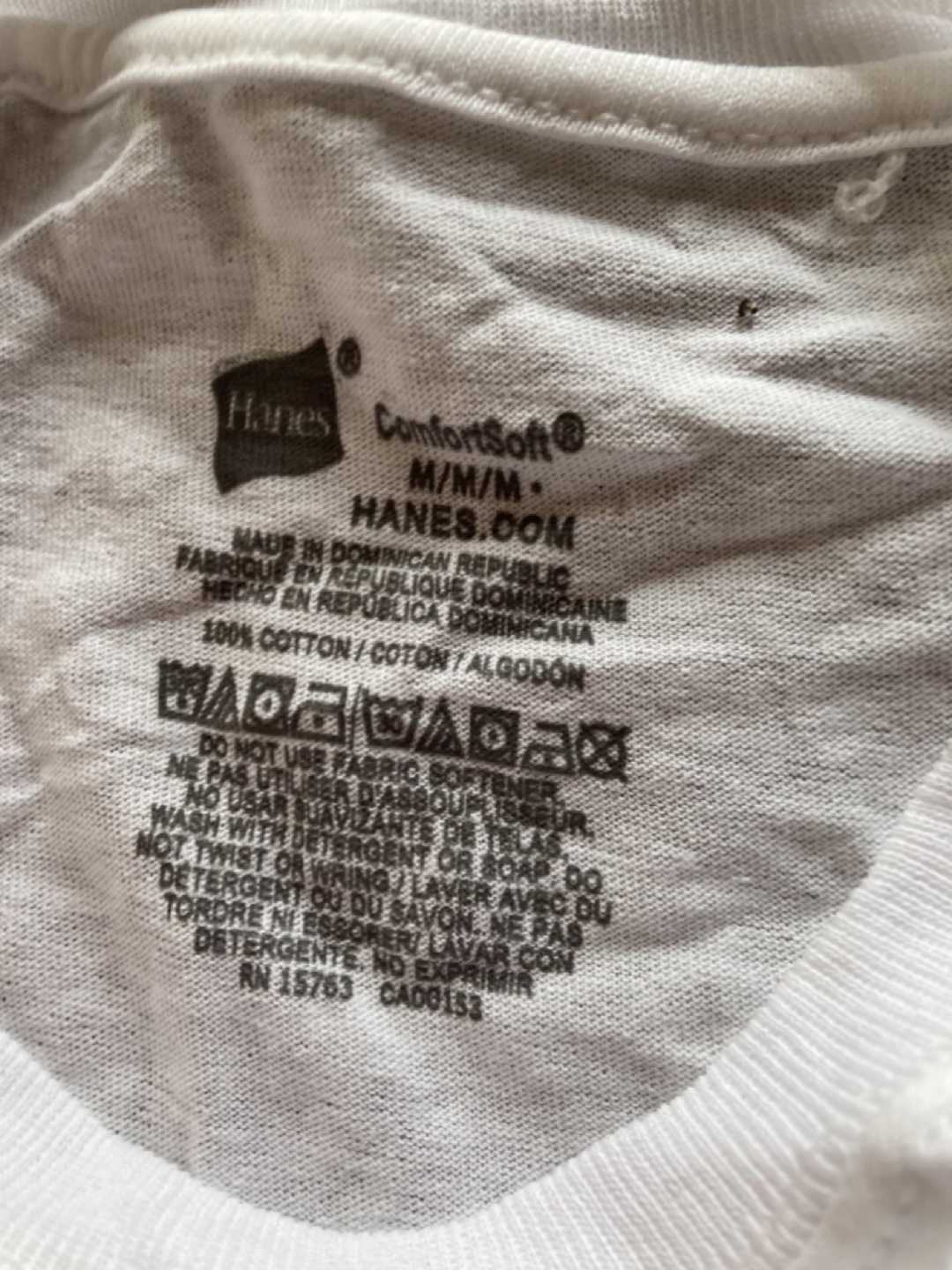 3 Hanes Men's White ComfortSoft T-Shirts - photo 2