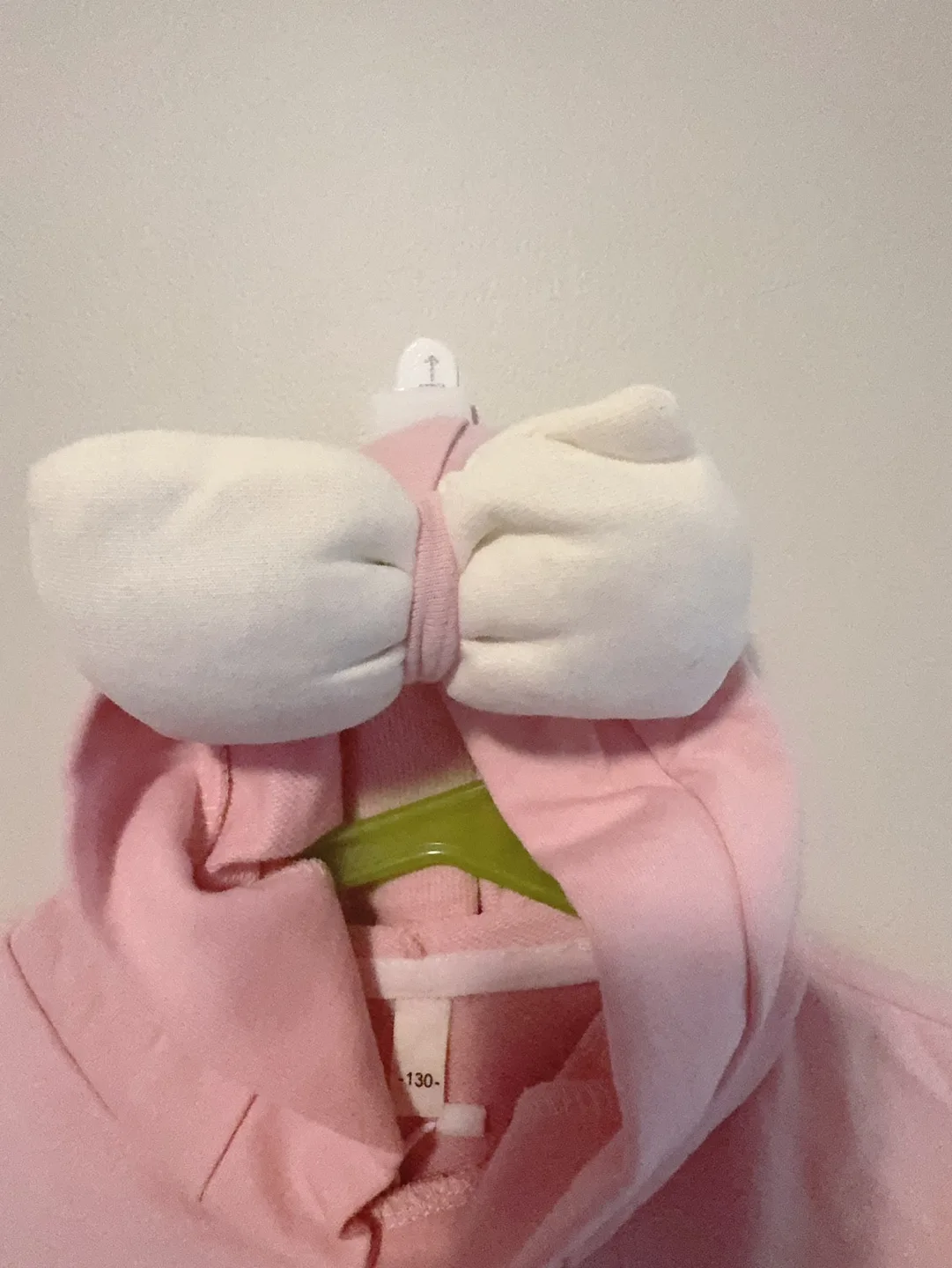 Light Pink Bow Hoodie Size 3-4T image indicator(2)