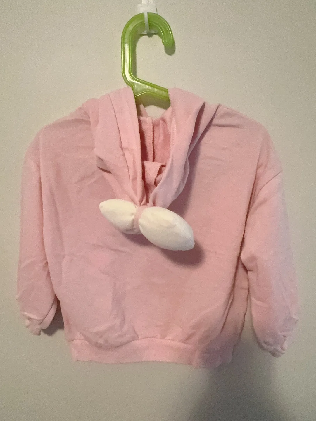 Light Pink Bow Hoodie Size 3-4T image indicator(3)