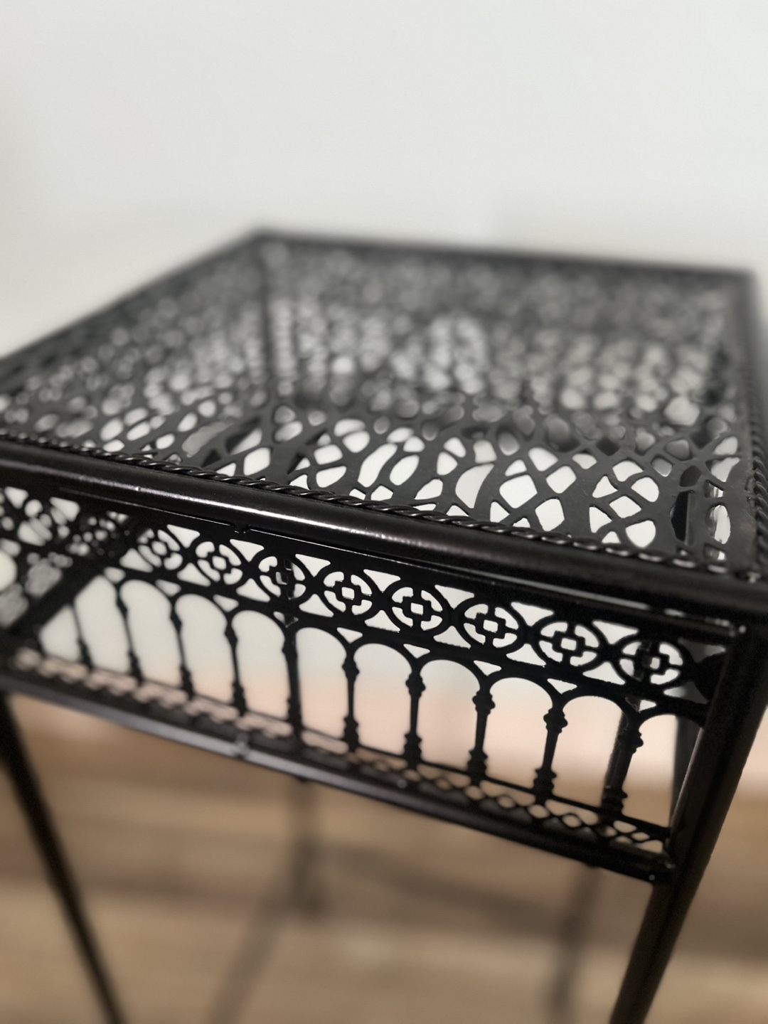 Black Metal Plant Stand - photo 2