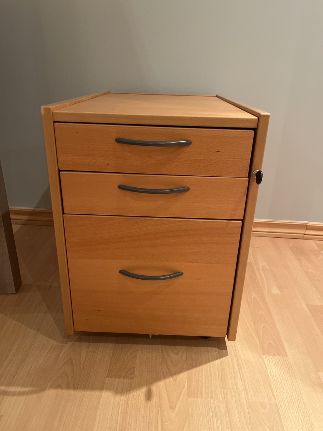 Three-Drawer Mobile Filing Cabinet