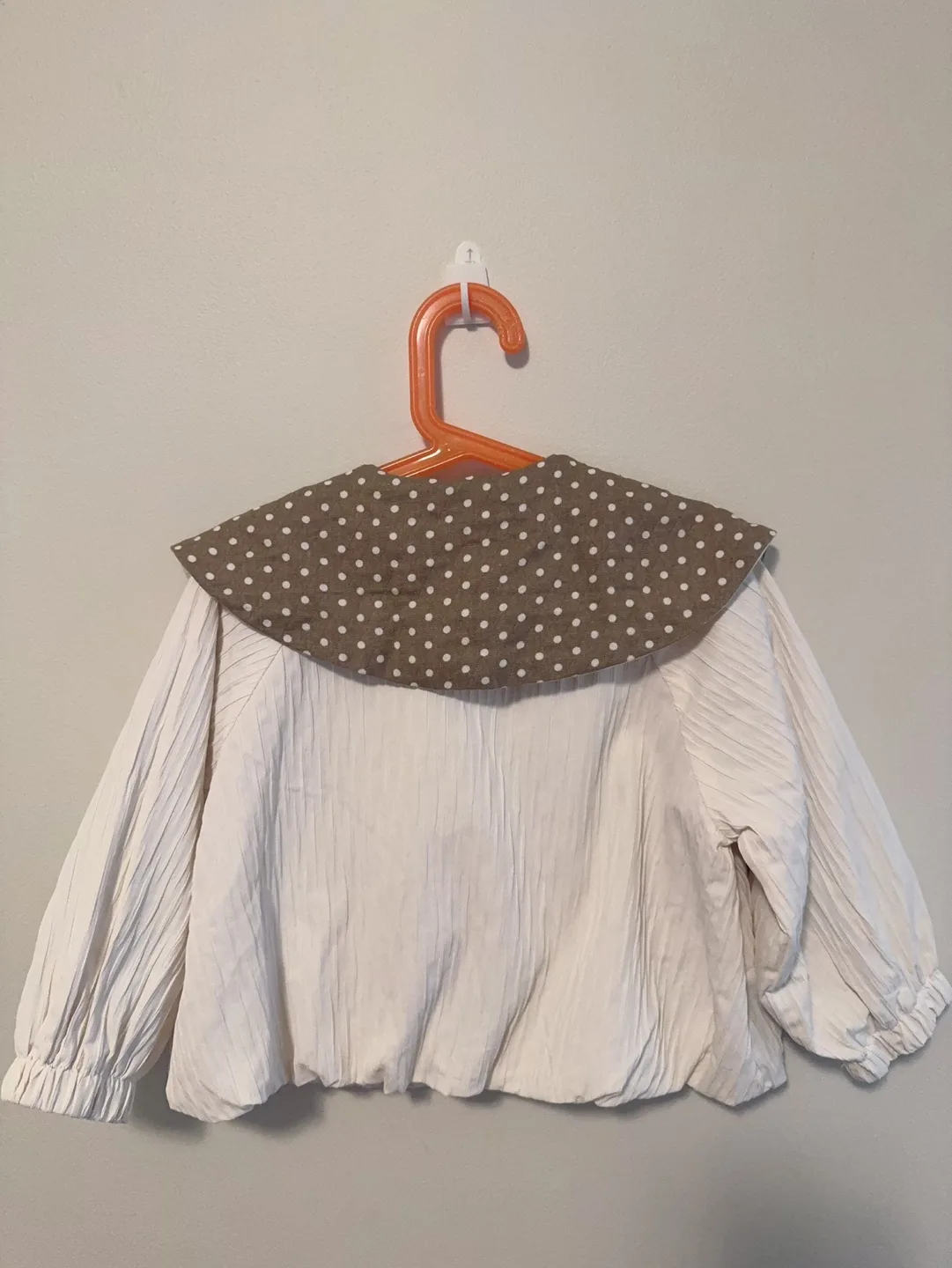 Korean style Toddler Girl's Cream Jacket Size 3-4T image indicator(3)