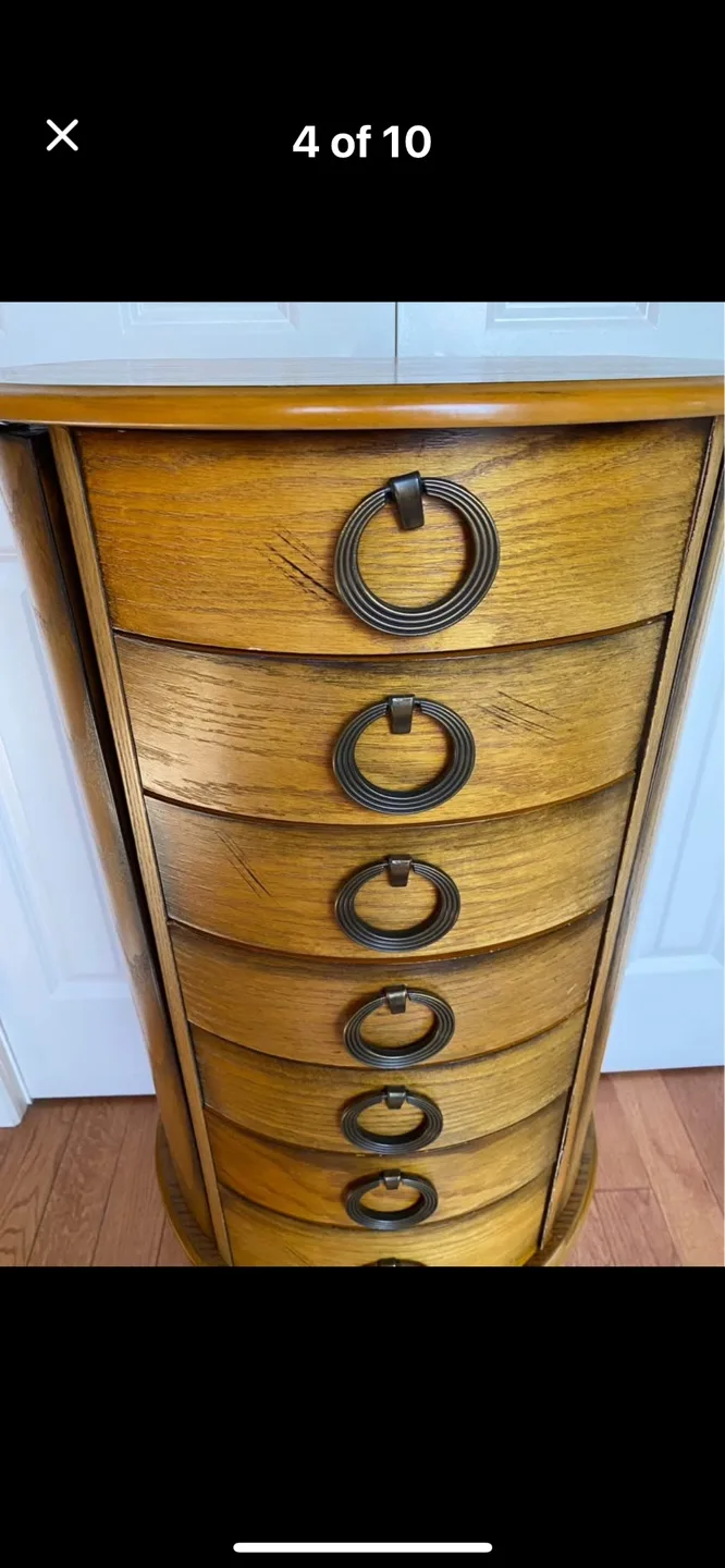 Vintage Wooden Jewelry Armoire image indicator(3)