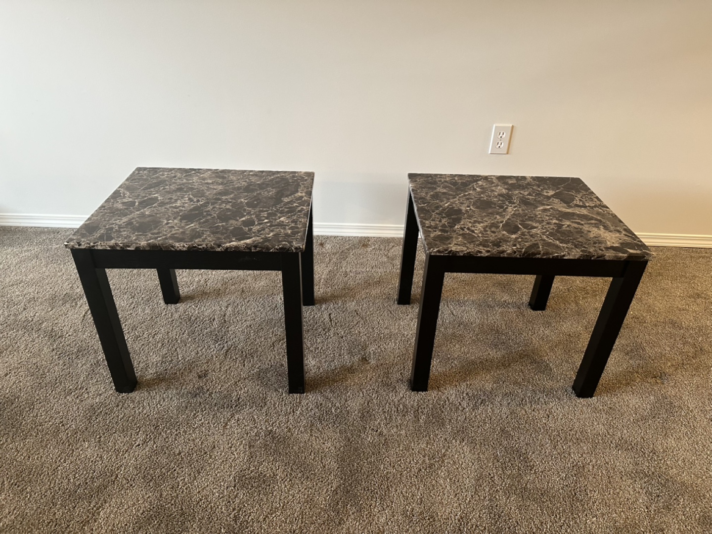 Three-piece Marble Coffee Table Set - photo 2