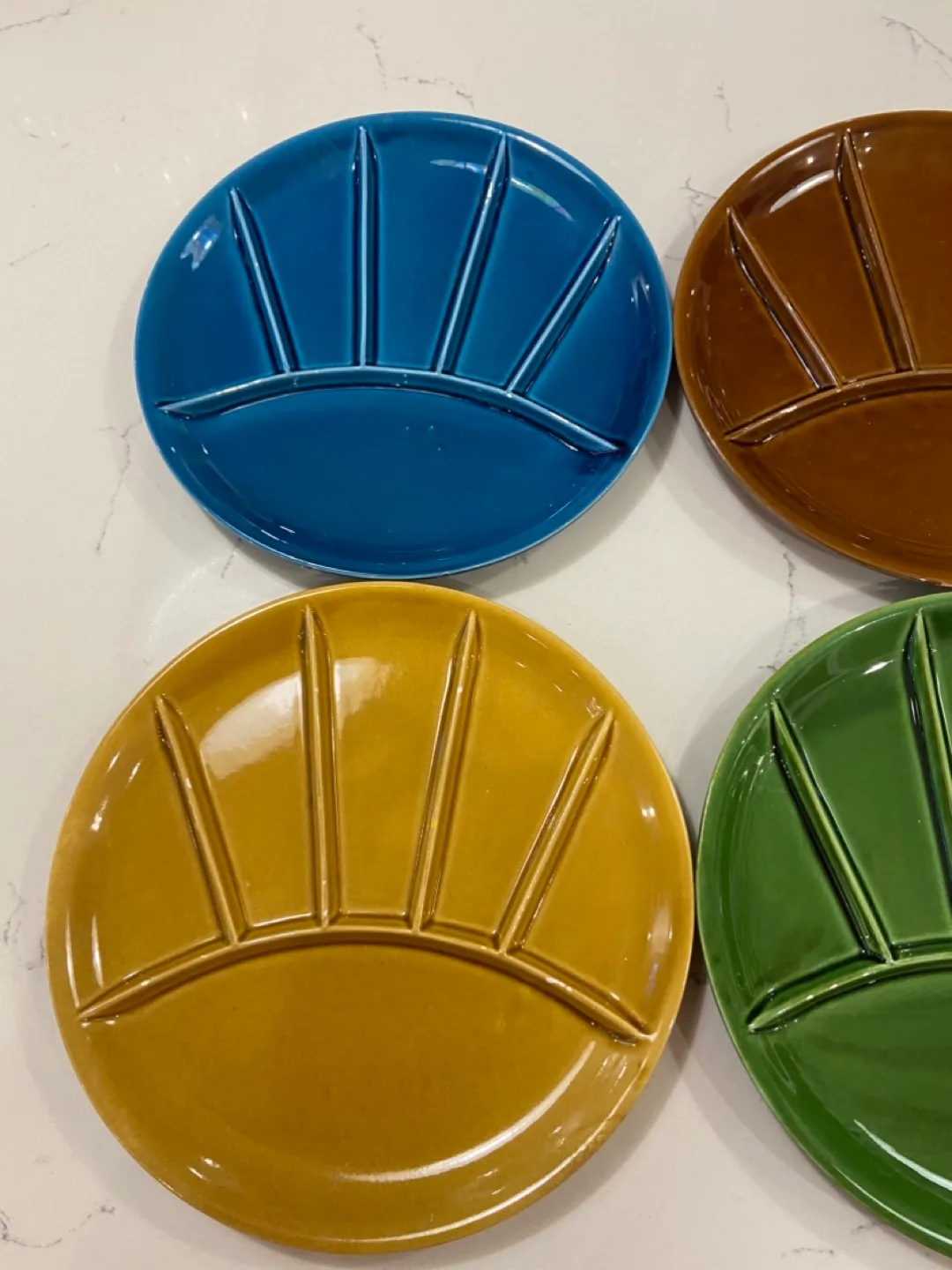 Vintage MCM Japan Set of Four Divided Plates image indicator(3)