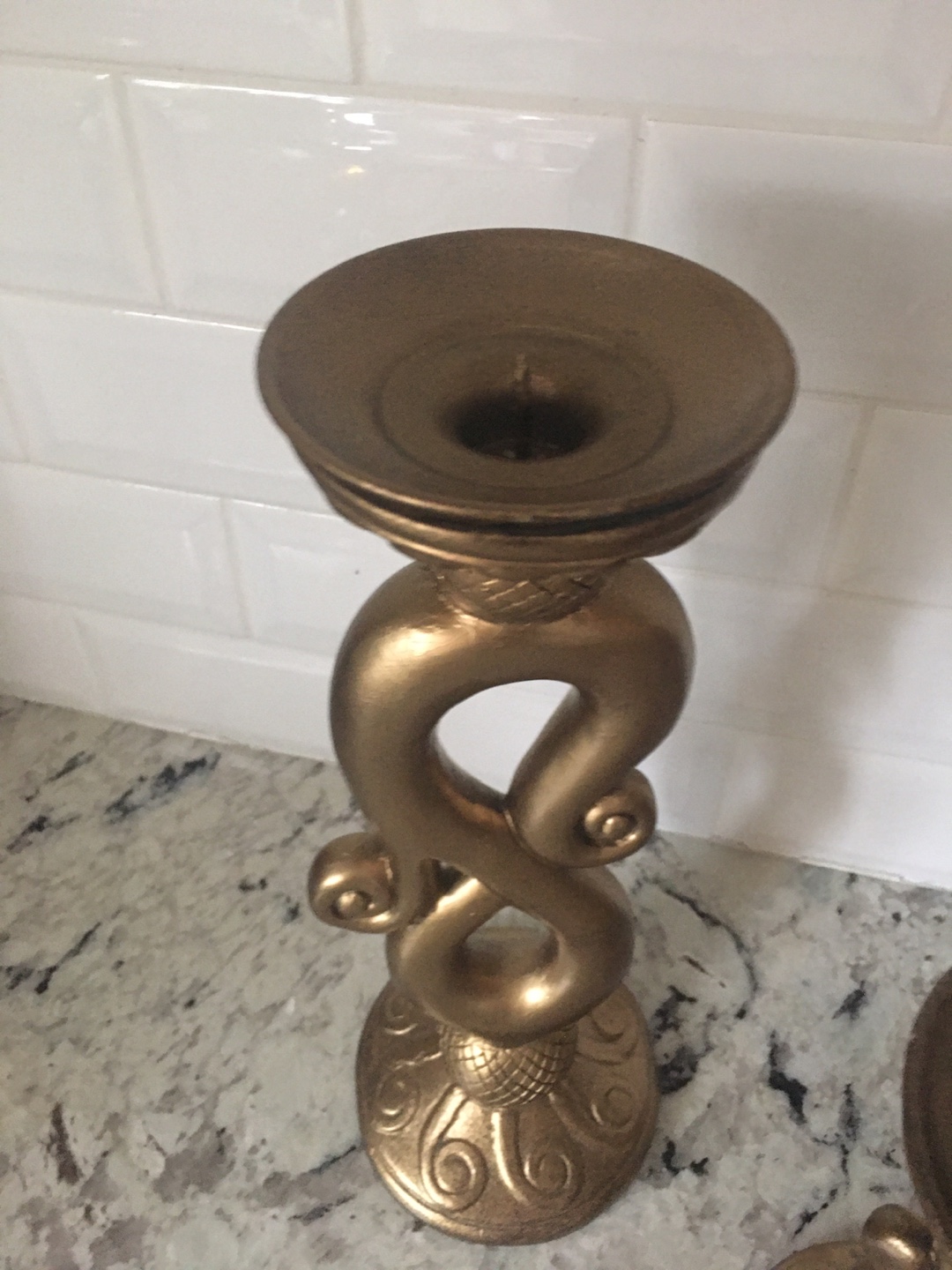 Gold Candle Holders $10 each or bundle - photo 4