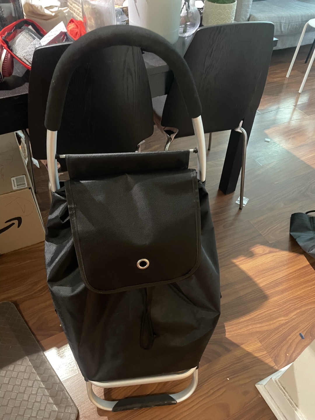 Black Foldable Shopping Cart - photo 2