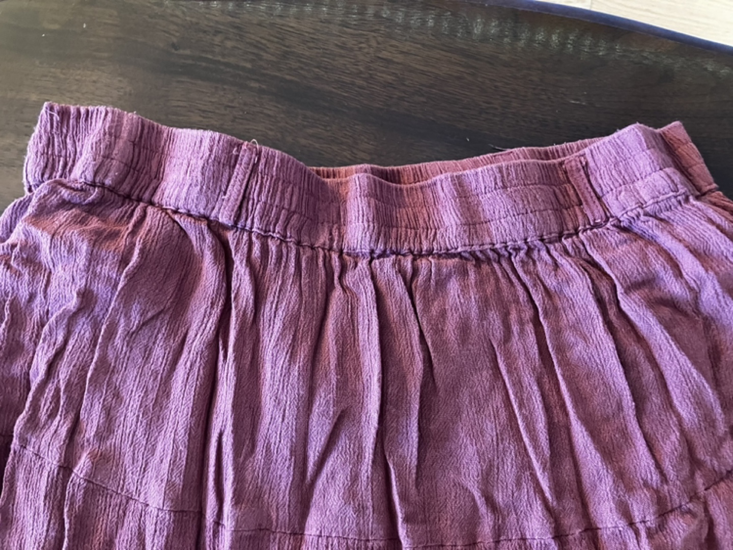 Brick Colored Elastic Waist Boho -Style Maxi Skirt Size M - photo 5