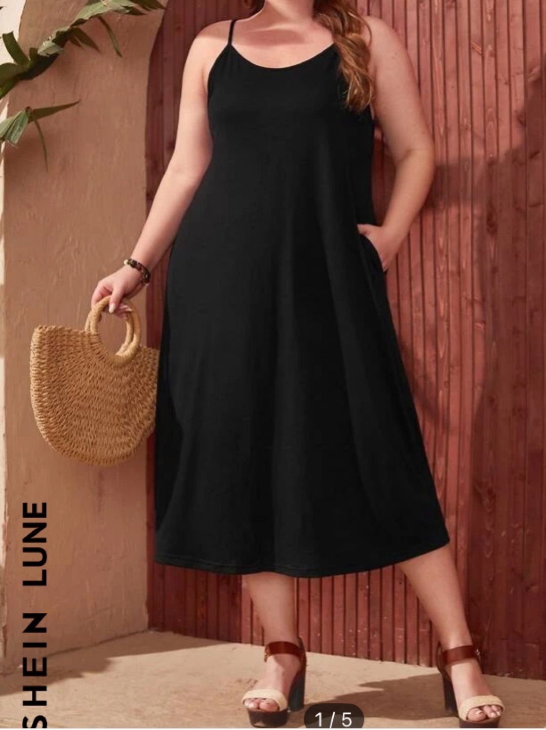 Spaghetti Strap Casual Dress with POCKETS 1XL - photo 3