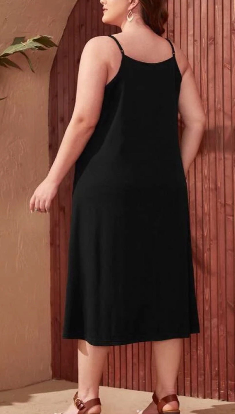 Spaghetti Strap Casual Dress with POCKETS 1XL - photo 4