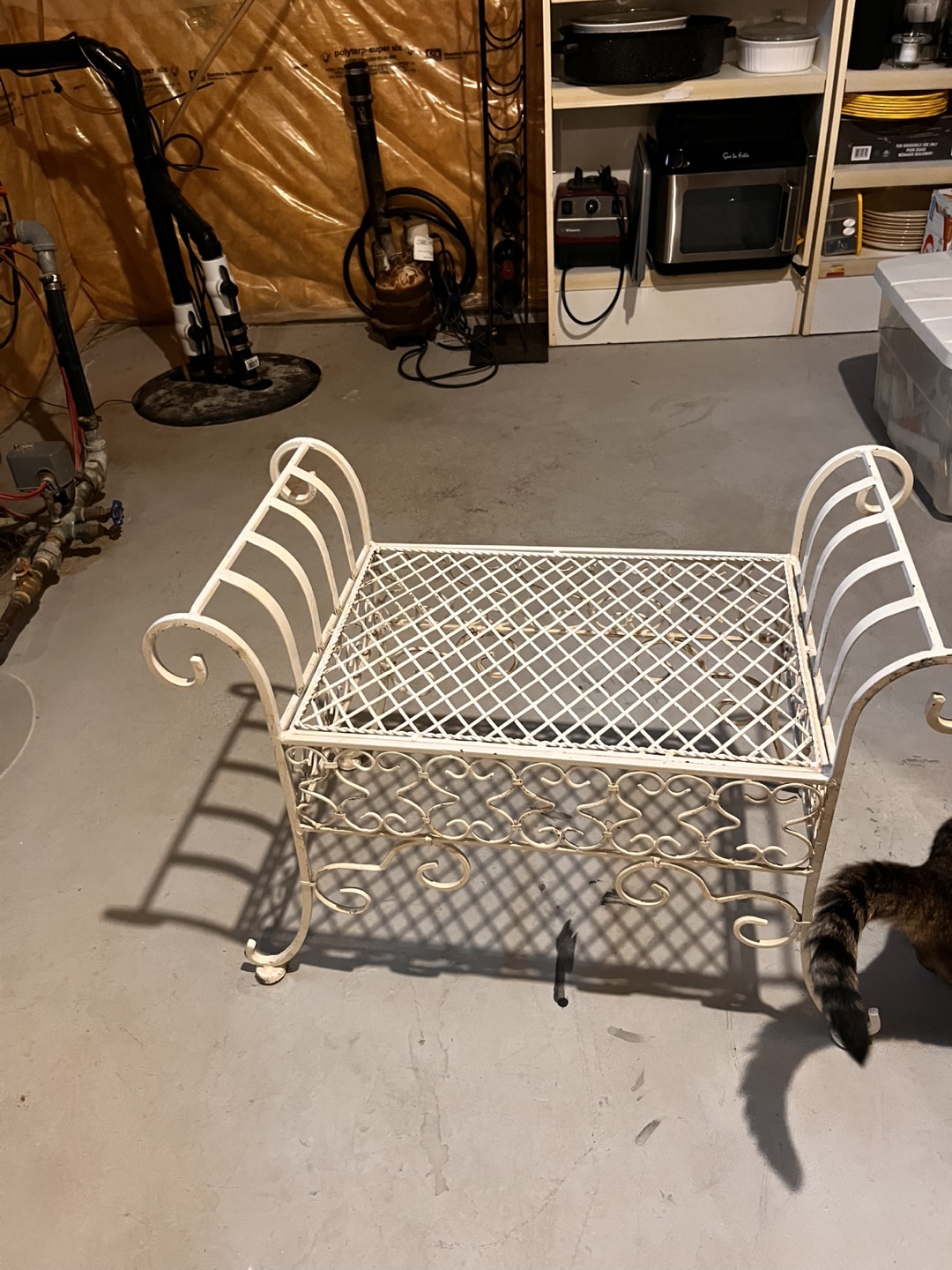 Ornate Metal Bench
