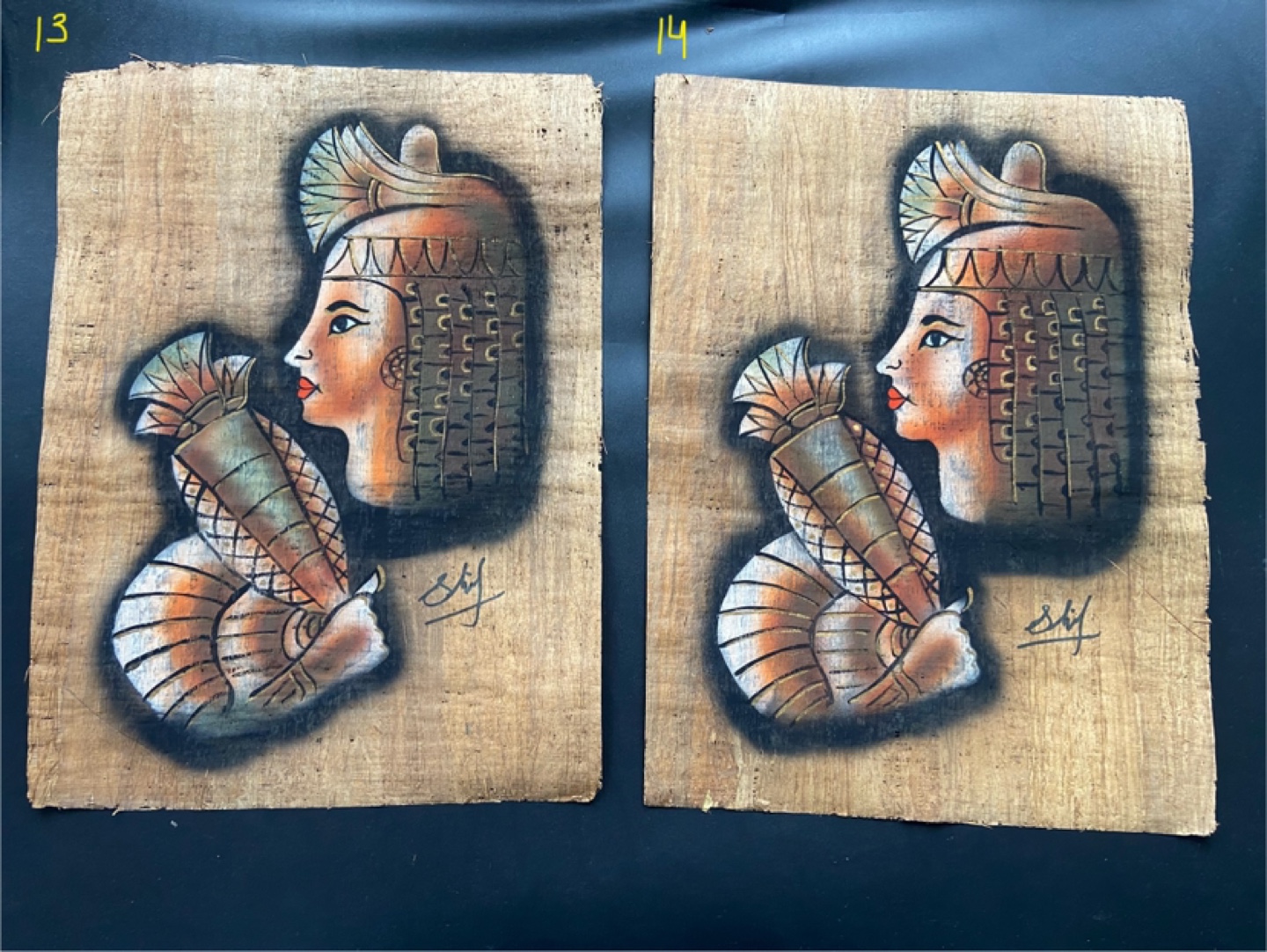 Handmade Egyptian Papyrus Paintings - photo 3