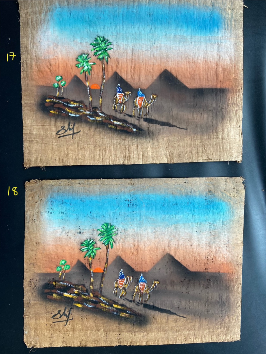 Handmade Egyptian Papyrus Paintings - photo 5