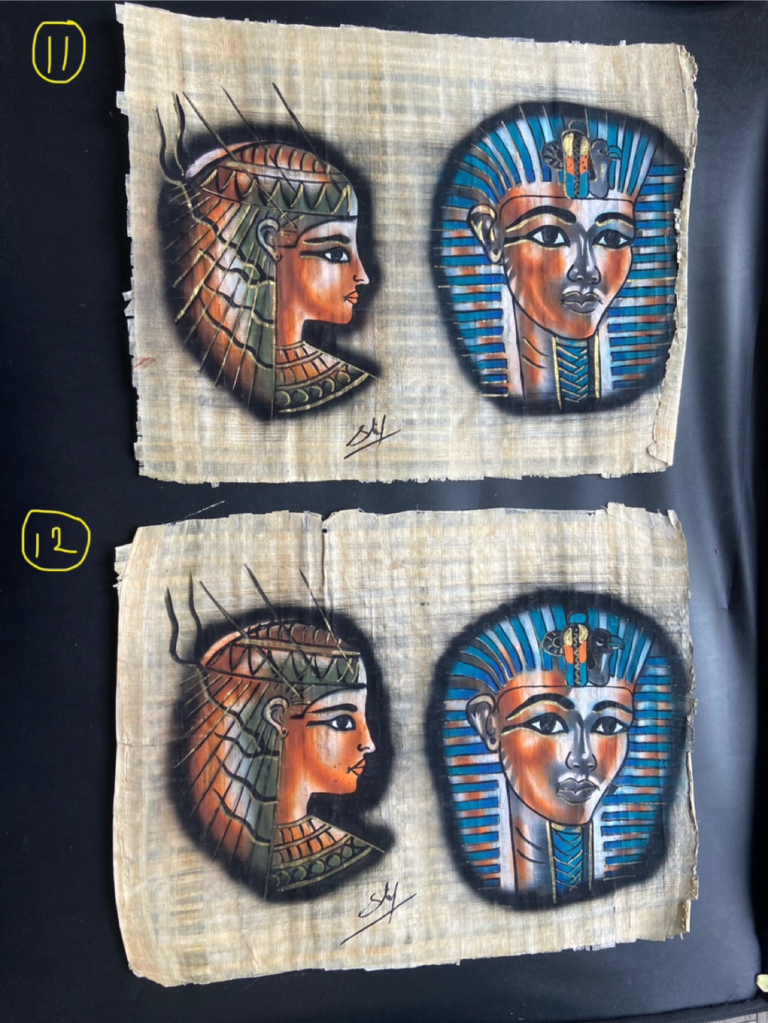 Handmade Egyptian Papyrus Paintings - photo 2