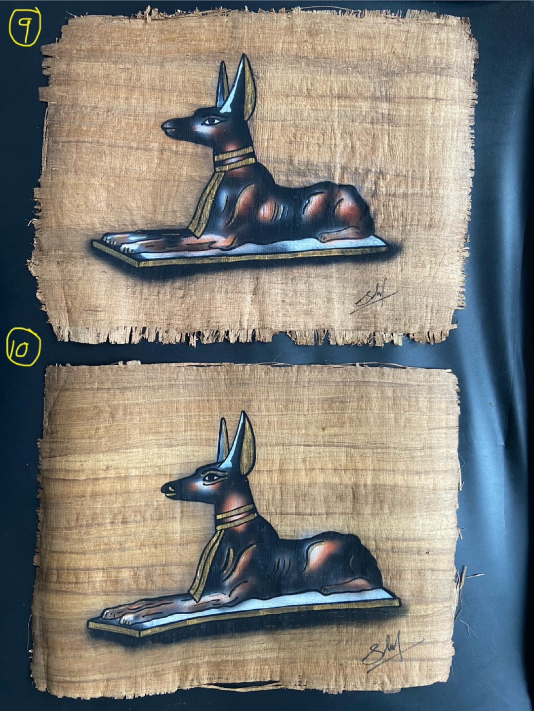 Handmade Egyptian Papyrus Paintings