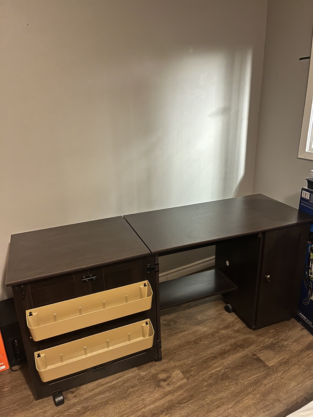 New Sauder Sewing Table with Wheels - photo 3