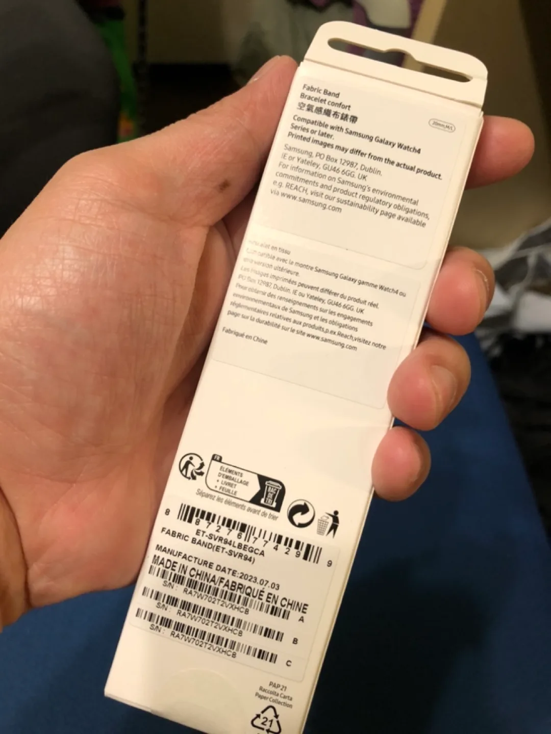 Samsung Galaxy Watch Fabric Band - One Click image indicator(2)