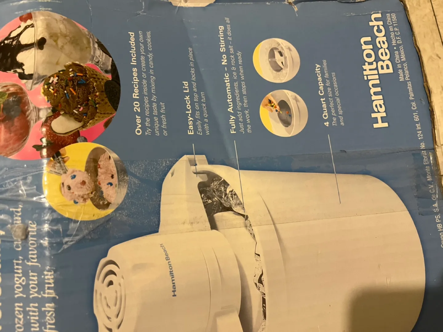 Hamilton Beach Ice Cream Maker brand new image indicator(3)