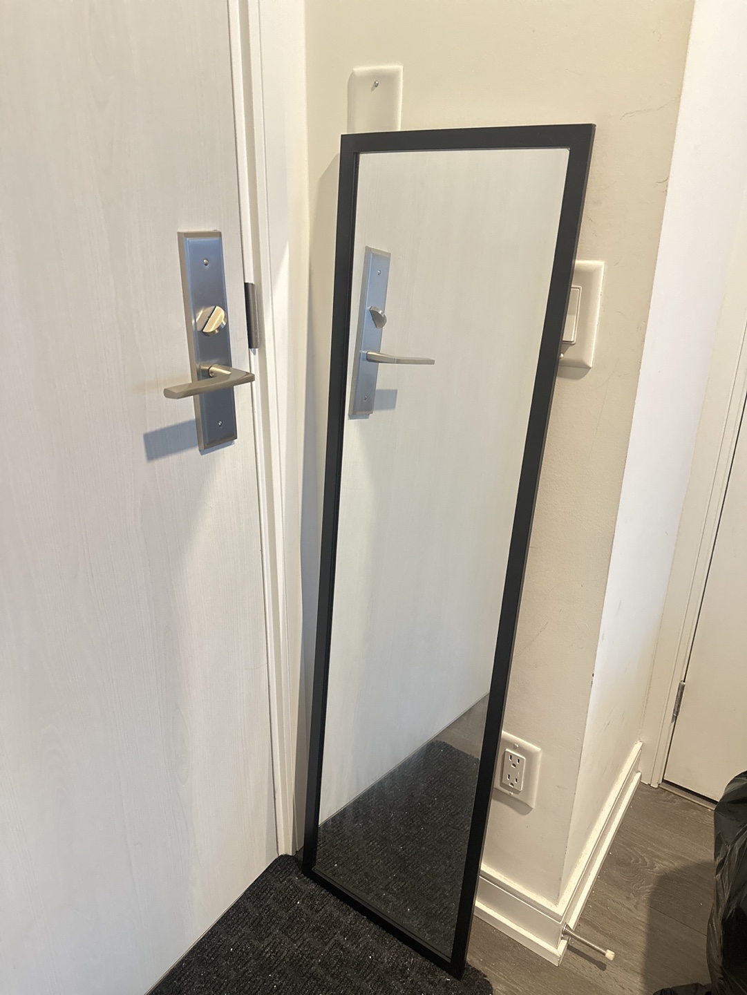 Full Length Mirror with Black Frame