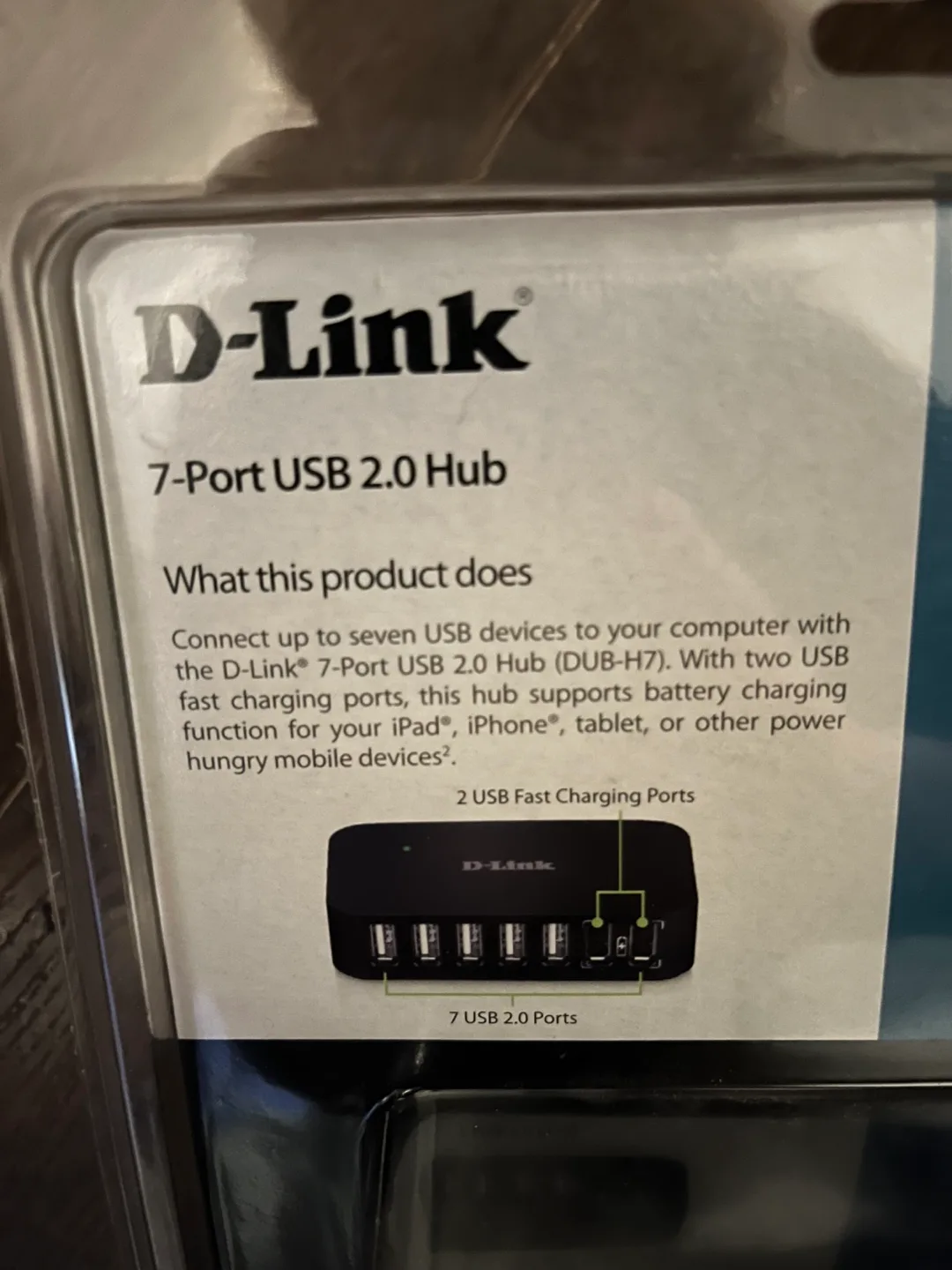 D-Link 7-Port USB Hub brand new image indicator(4)
