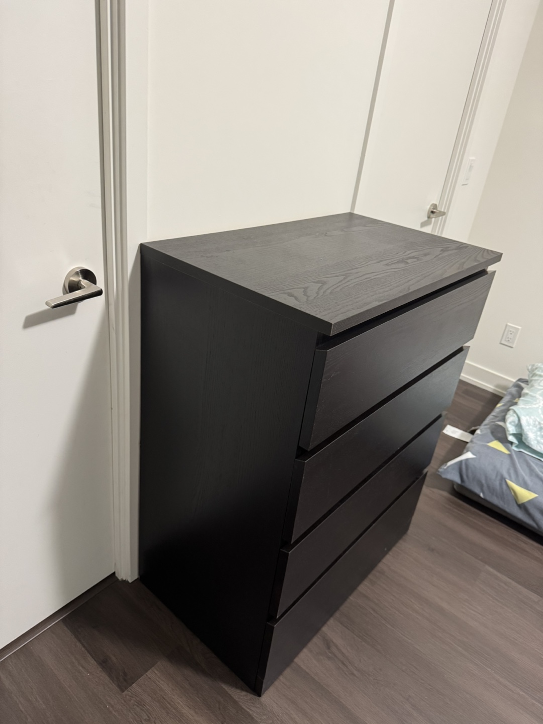 IKEA MALM 4-Drawer Chest - Black-Brown - photo 2