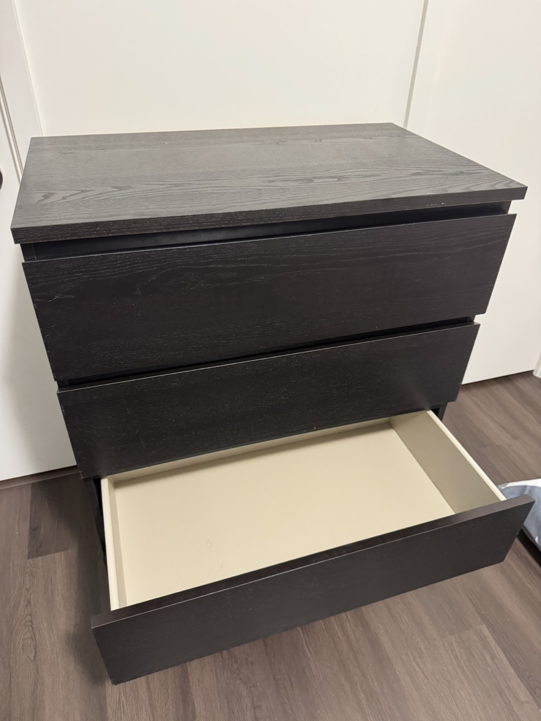 IKEA MALM 4-Drawer Chest - Black-Brown - photo 3